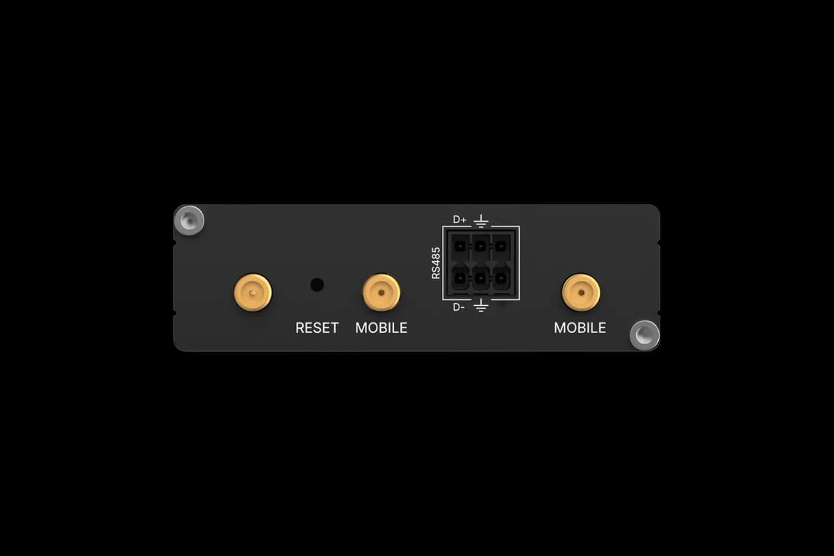 Terminal block of the gateway with the RS485 connection